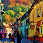 الخريف الملونة في رومانيا