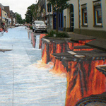شوارع تتحول للوحات فنية تخدع البصر