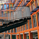 تصميم مذهل لدرج يقع عند مدخل مكاتب في ميونيخ