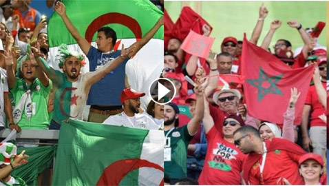  فيديو وصور: كيف احتفل الجمهور المغربي والجزائري بالفوز في كأس افريقيا؟
